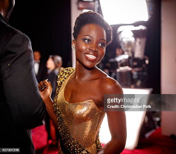 Lupita Nyong'o attends the 90th Annual Academy Awards at Hollywood & Highland Center on March 4, 2018 in Hollywood, California.