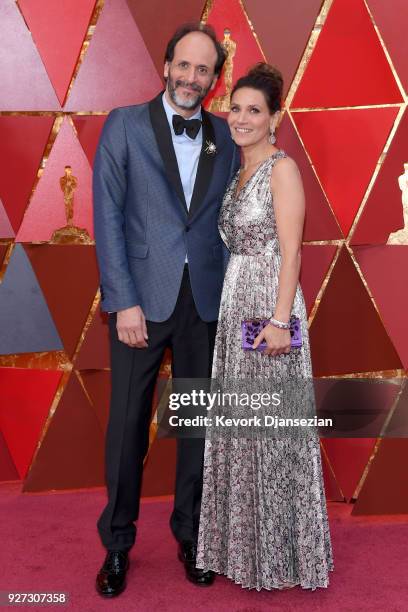 Luca Guadagnino and guest attend the 90th Annual Academy Awards at Hollywood & Highland Center on March 4, 2018 in Hollywood, California.