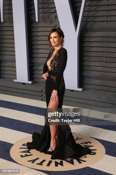 Catt Sadler attends the 2018 Vanity Fair Oscar Party hosted by Radhika Jones at the Wallis Annenberg Center for the Performing Arts on March 4, 2018...