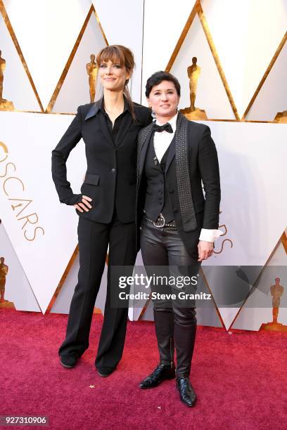 Lynn Shelton and Kimberly Peirce attends the 90th Annual Academy Awards at Hollywood & Highland Center on March 4, 2018 in Hollywood, California.