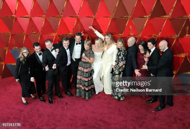 The cast and crew of 'I,Tonya' attends the 90th Annual Academy Awards at Hollywood & Highland Center on March 4, 2018 in Hollywood, California.