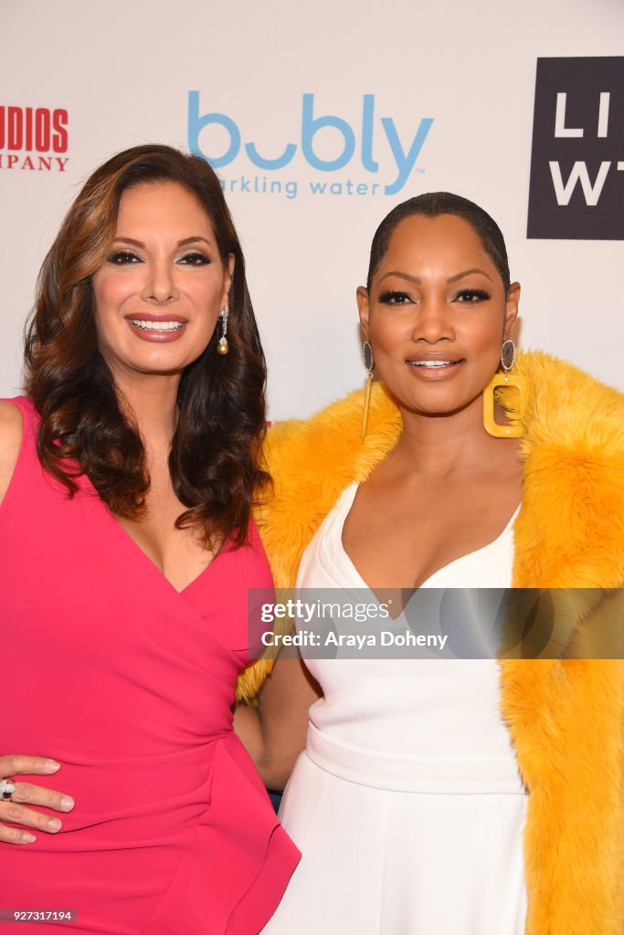Alex Meneses and Garcelle Beauvais attend the Byron Allen's Oscar