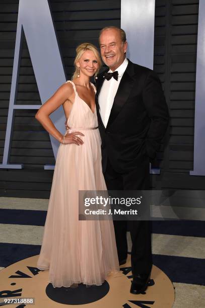 Kayte Walsh and Kelsey Grammer attend the 2018 Vanity Fair Oscar Party hosted by Radhika Jones at the Wallis Annenberg Center for the Performing Arts...