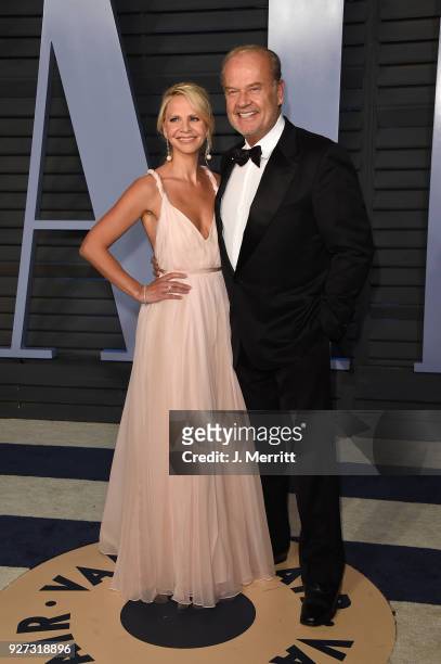 Kayte Walsh and Kelsey Grammer attend the 2018 Vanity Fair Oscar Party hosted by Radhika Jones at the Wallis Annenberg Center for the Performing Arts...