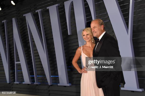 Kayte Walsh and Kelsey Grammer attend the 2018 Vanity Fair Oscar Party hosted by Radhika Jones at the Wallis Annenberg Center for the Performing Arts...