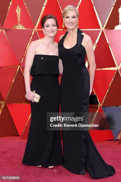 Cecile Richards and Lily Adams of Planned Parenthood attend the 90th Annual Academy Awards at Hollywood & Highland Center on March 4, 2018 in...