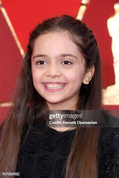 Bana Alabed attends the 90th Annual Academy Awards at Hollywood & Highland Center on March 4, 2018 in Hollywood, California.