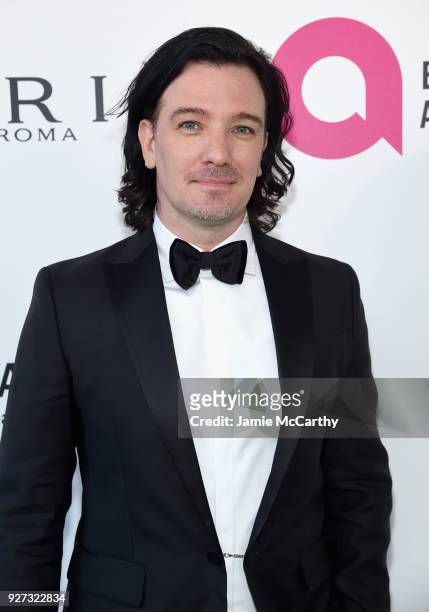 Chasez attends the 26th annual Elton John AIDS Foundation Academy Awards Viewing Party sponsored by Bulgari, celebrating EJAF and the 90th Academy...