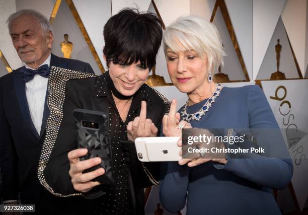 Diane Warren and Helen Mirren attend the 90th Annual Academy Awards at Hollywood & Highland Center on March 4, 2018 in Hollywood, California.