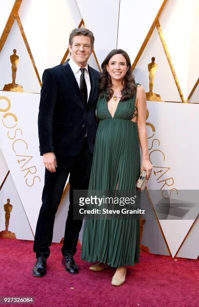 Jason Blum and Lauren Schuker attend the 90th Annual Academy Awards at Hollywood & Highland Center on March 4, 2018 in Hollywood, California.