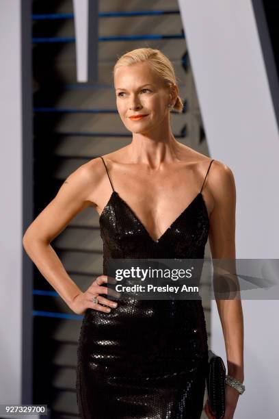 Sarah Murdoch attends the 2018 Vanity Fair Oscar Party Hosted By Radhika Jones - Arrivals at Wallis Annenberg Center for the Performing Arts on March...