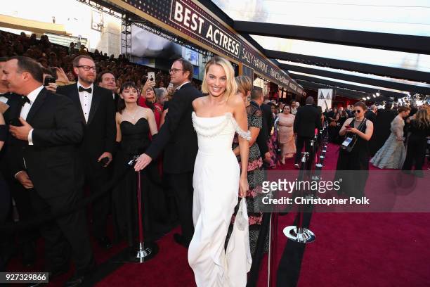 Margot Robbie attends the 90th Annual Academy Awards at Hollywood & Highland Center on March 4, 2018 in Hollywood, California.