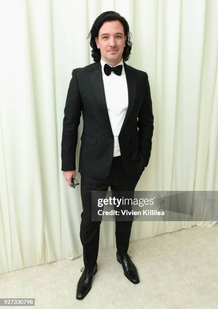 Chasez attends the 26th annual Elton John AIDS Foundation Academy Awards Viewing Party with cocktails by Clase Azul Tequila at The City of West...