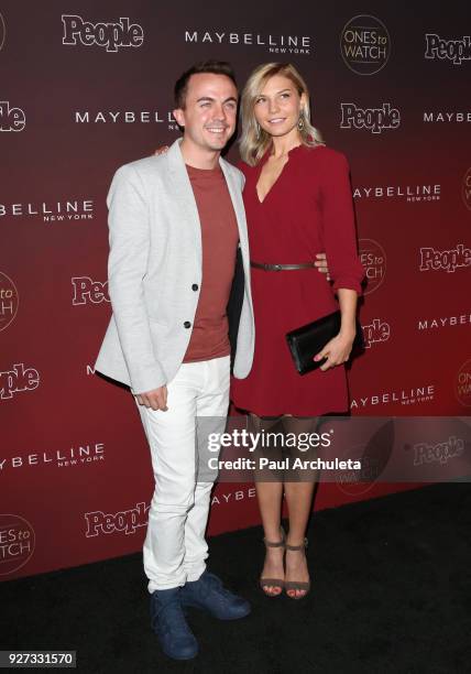 Actor Frankie Muniz attends People's 'Ones To Watch' party at NeueHouse Hollywood on October 4, 2017 in Los Angeles, California.