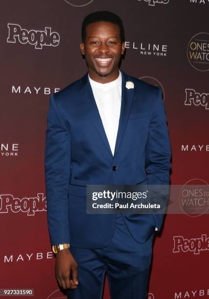 Actor Brandon Micheal Hall attends People's 'Ones To Watch' party at NeueHouse Hollywood on October 4, 2017 in Los Angeles, California.