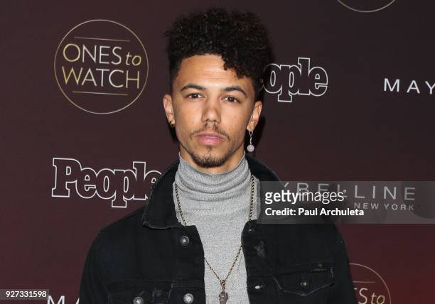 Actor Dominique Columbus attends People's 'Ones To Watch' party at NeueHouse Hollywood on October 4, 2017 in Los Angeles, California.
