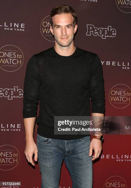 Actor Andy Favreau attends People's 'Ones To Watch' party at NeueHouse Hollywood on October 4, 2017 in Los Angeles, California.