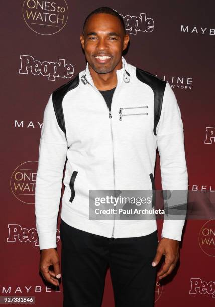 Actor Jason George attends People's 'Ones To Watch' party at NeueHouse Hollywood on October 4, 2017 in Los Angeles, California.