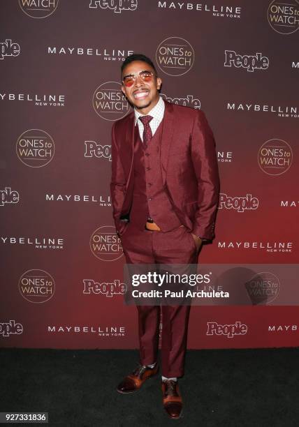 Actor Allen Maldonado attends People's 'Ones To Watch' party at NeueHouse Hollywood on October 4, 2017 in Los Angeles, California.