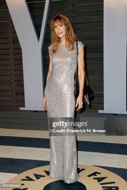 Kelly Lynch attends the 2018 Vanity Fair Oscar Party hosted by Radhika Jones at Wallis Annenberg Center for the Performing Arts on March 4, 2018 in...