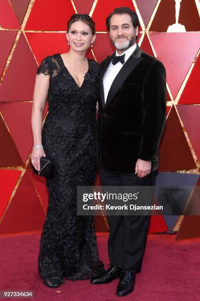 Mai-Linh Lofgren and Michael Stuhlbarg attend the 90th Annual Academy Awards at Hollywood & Highland Center on March 4, 2018 in Hollywood, California.