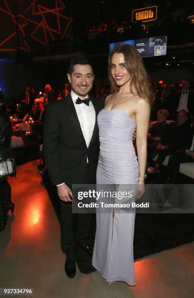 Jason Fuchs and Alexandra Siegel attend the IMDb LIVE Viewing Party on March 4, 2018 in Los Angeles, California.