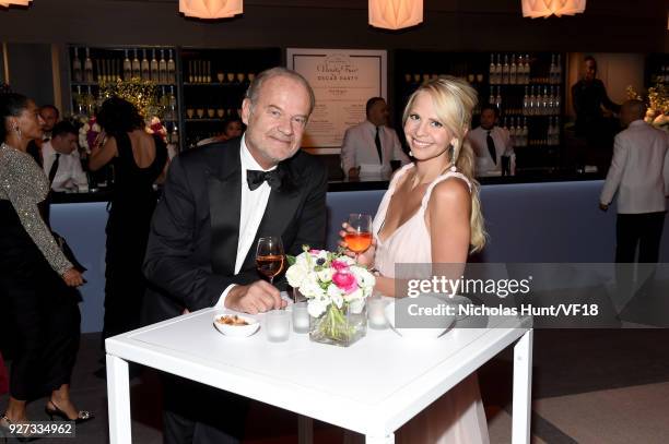 Kayte Walsh and Kelsey Grammerattend the 2018 Vanity Fair Oscar Party hosted by Radhika Jones at Wallis Annenberg Center for the Performing Arts on...