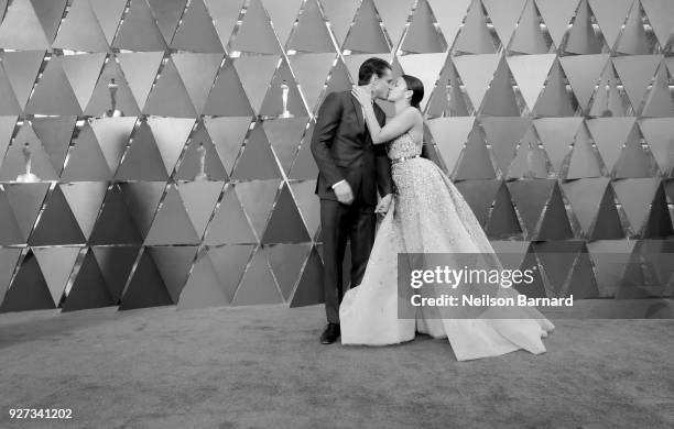 Joe LoCicero and Gina Rodriguez attends the 90th Annual Academy Awards at Hollywood & Highland Center on March 4, 2018 in Hollywood, California.