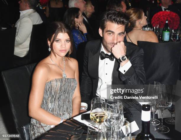 Sofia Richie and Jon Kortajarena attend Elton John AIDS Foundation 26th Annual Academy Awards Viewing Party at The City of West Hollywood Park on...