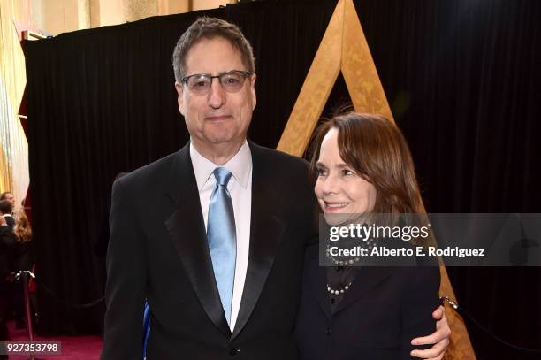 Tom Rothman, Chairman of Sony Pictures Motion Picture Group and Jessica Harper attend the 90th Annual Academy Awards at Hollywood & Highland Center...