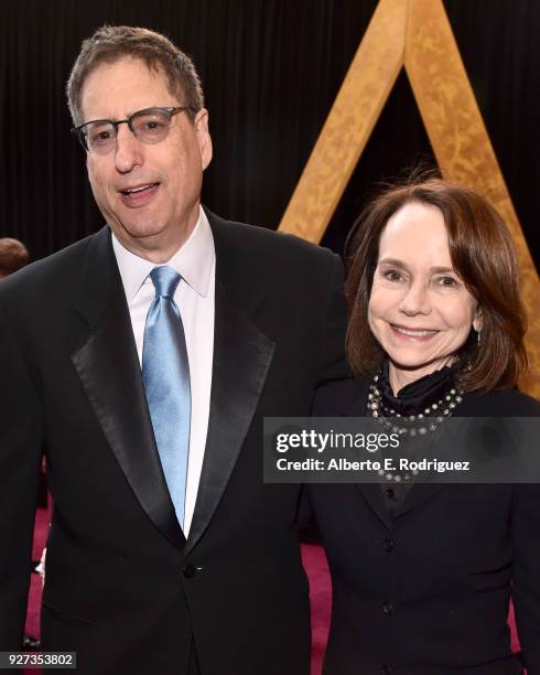 Tom Rothman, Chairman of Sony Pictures Motion Picture Group and Jessica Harper attend the 90th Annual Academy Awards at Hollywood & Highland Center...