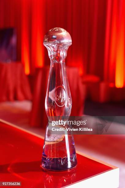 Decor is displayed during the 26th annual Elton John AIDS Foundation Academy Awards Viewing Party with cocktails by Clase Azul Tequila at The City of...