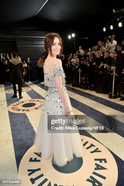 Abigail Spencer attends the 2018 Vanity Fair Oscar Party hosted by Radhika Jones at Wallis Annenberg Center for the Performing Arts on March 4, 2018...