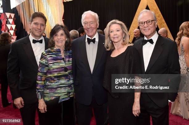 Christopher Plummer , Elaine Taylor and guests attend the 90th Annual Academy Awards at Hollywood & Highland Center on March 4, 2018 in Hollywood,...