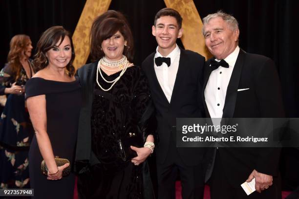 Producer Amy Pascal and family attend the 90th Annual Academy Awards at Hollywood & Highland Center on March 4, 2018 in Hollywood, California.