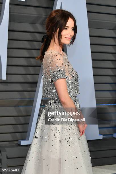 Abigail Spencer attends the 2018 Vanity Fair Oscar Party hosted by Radhika Jones at Wallis Annenberg Center for the Performing Arts on March 4, 2018...