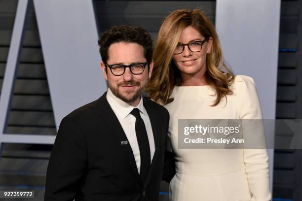 Abrams and Katie McGrath attends the 2018 Vanity Fair Oscar Party Hosted By Radhika Jones - Arrivals at Wallis Annenberg Center for the Performing...