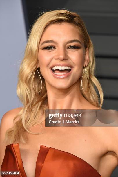 Kelly Rohrbach attends the 2018 Vanity Fair Oscar Party hosted by Radhika Jones at the Wallis Annenberg Center for the Performing Arts on March 4,...