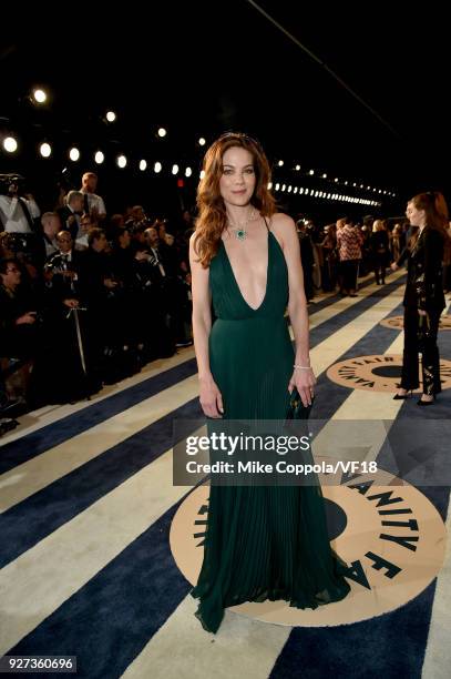 Michelle Monaghan attends the 2018 Vanity Fair Oscar Party hosted by Radhika Jones at Wallis Annenberg Center for the Performing Arts on March 4,...