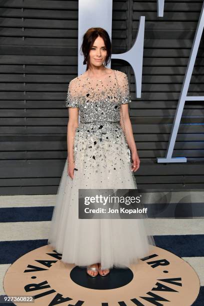 Abigail Spencer attends the 2018 Vanity Fair Oscar Party hosted by Radhika Jones at Wallis Annenberg Center for the Performing Arts on March 4, 2018...