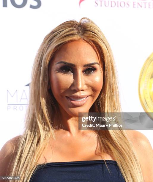 Tess Broussard attends Hollywood Stars Gala Academy Awards Viewing Party at Waldorf Astoria Beverly Hills on March 4, 2018 in Beverly Hills,...