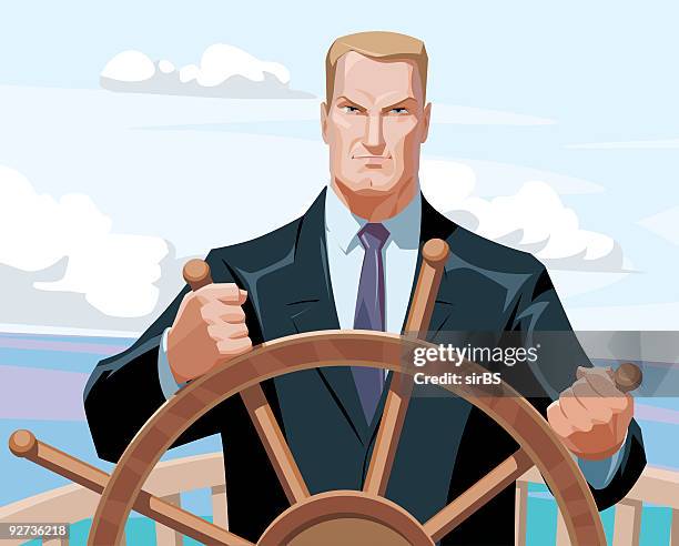 captain - boat captain stock illustrations