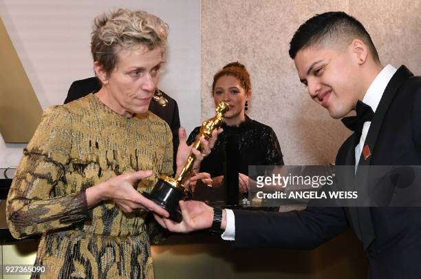 Best Actress laureate Frances McDormand attends the 90th Annual Academy Awards Governors Ball at the Hollywood & Highland Center on March 4 in...
