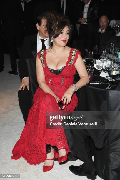 Jennifer Tilly attends Elton John AIDS Foundation 26th Annual Academy Awards Viewing Party at The City of West Hollywood Park on March 4, 2018 in Los...