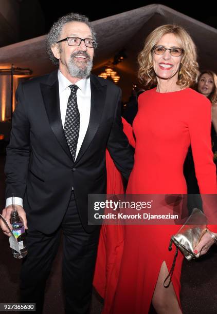 President Thomas Schlamme and Christine Lahti attend the 90th Annual Academy Awards Governors Ball at Hollywood & Highland Center on March 4, 2018 in...