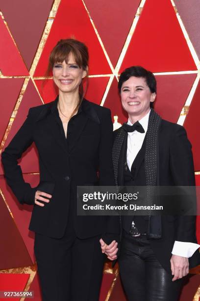 Lynn Shelton and Kimberly Peirce attend the 90th Annual Academy Awards at Hollywood & Highland Center on March 4, 2018 in Hollywood, California.