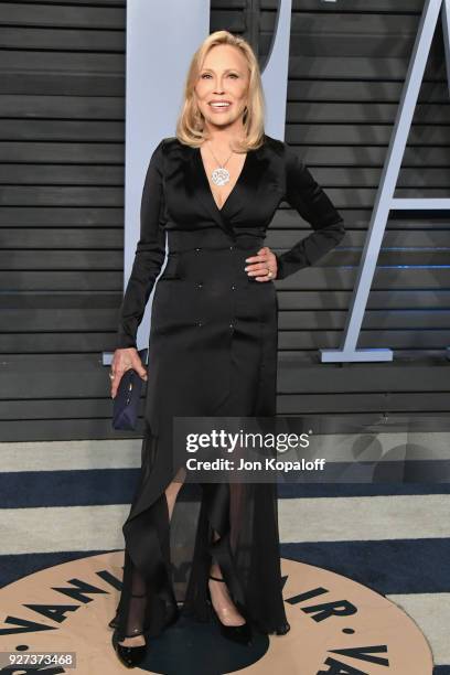 Faye Dunaway attends the 2018 Vanity Fair Oscar Party hosted by Radhika Jones at Wallis Annenberg Center for the Performing Arts on March 4, 2018 in...