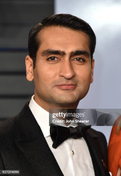 Actor Kumail Nanjiani attends the 2018 Vanity Fair Oscar Party hosted by Radhika Jones at Wallis Annenberg Center for the Performing Arts on March 4,...