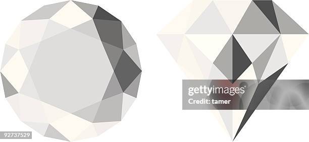 stockillustraties, clipart, cartoons en iconen met vector diamond - diamand