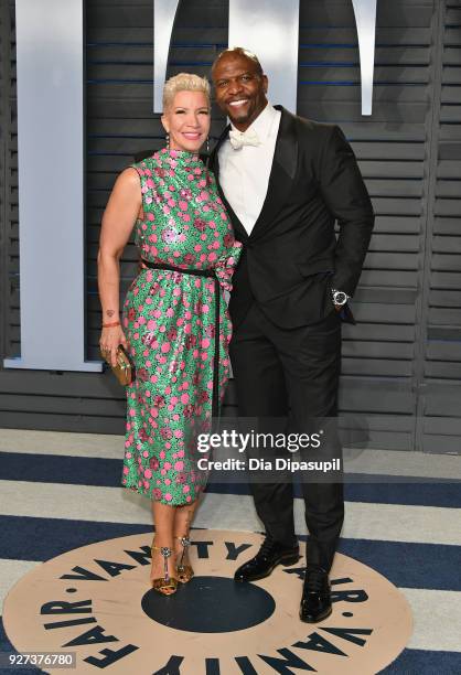 Rebecca King-Crews and Terry Crews attend the 2018 Vanity Fair Oscar Party hosted by Radhika Jones at Wallis Annenberg Center for the Performing Arts...